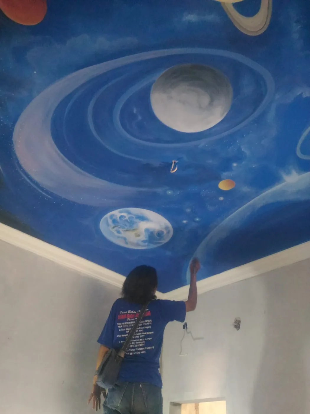 Jasa mural plafon lukis custom